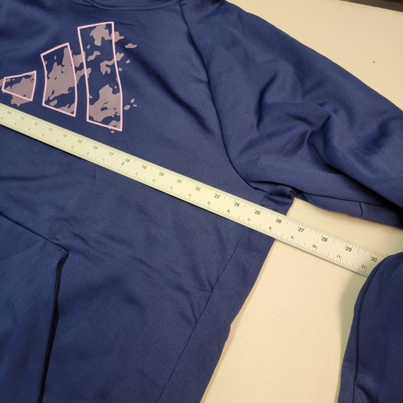 Adidas M GG Bl Nov Hd Pullover Hoodie Purple - Picture 4 of 8